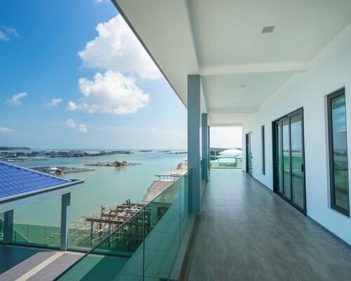 Sea-view corridor at TAN Castle