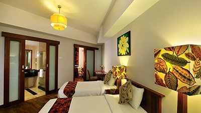 Twin bedroom at Pulai Springs